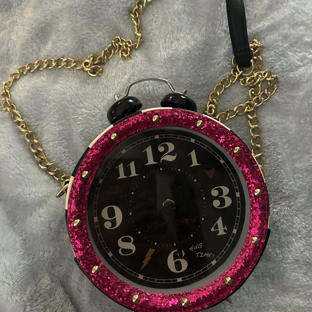 Betsey Johnson clock purse
